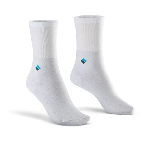 Diyabetik Soket Kadın Beyaz Gümüş Çorap