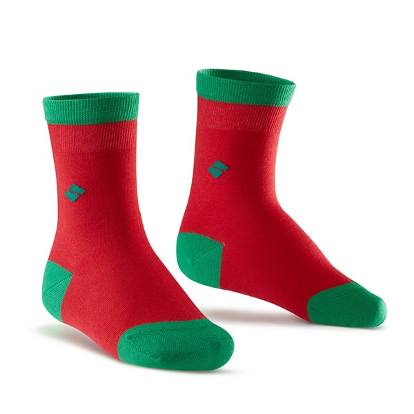 Koku Yapmayan Soket Erkek Çocuk Kırmızı Yeşil Gümüş Çorap