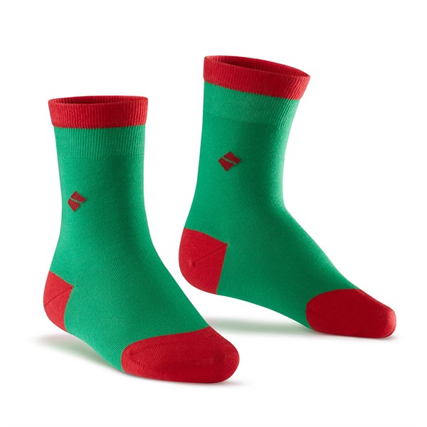 Koku Yapmayan Soket Kız Çocuk Yeşil Kırmızı Gümüş Çorap