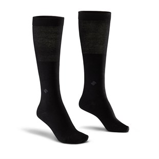 Diyabetik Dizaltı Kadın Siyah Gümüş Çorap 3'lü Paket