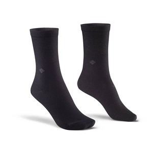 Diyabetik Soket Kadın Siyah Gümüş Çorap 3'lü Paket