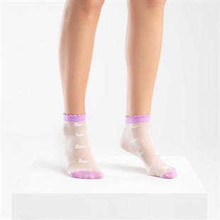 Koku Yapmayan Duckly Soket Kadın Gümüş Çorap 3'lü Paket