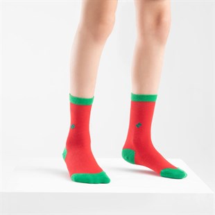 Koku Yapmayan Soket Erkek Çocuk Kırmızı Yeşil Gümüş Çorap 3'lü Paket