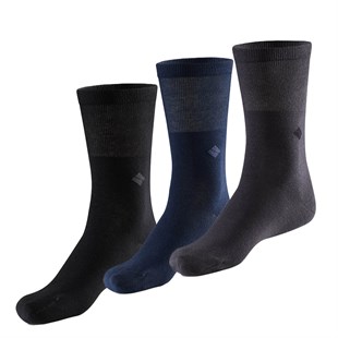 Koku Yapmayan Soket Erkek Karışık Gümüş Çorap 3lü Paket