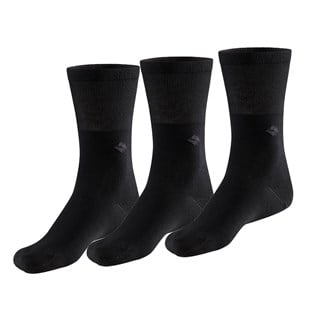 Koku Yapmayan Soket Erkek Siyah Gümüş Çorap 3lü Paket