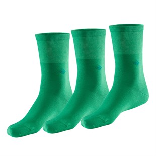 Koku Yapmayan Soket Erkek Yeşil Gümüş Çorap 3lü Paket