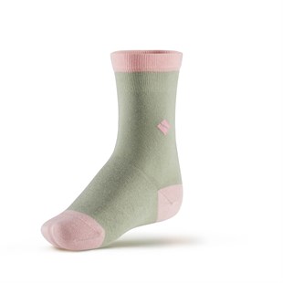 Koku Yapmayan Soket Kız Çocuk Yeşil Pembe Gümüş Çorap
