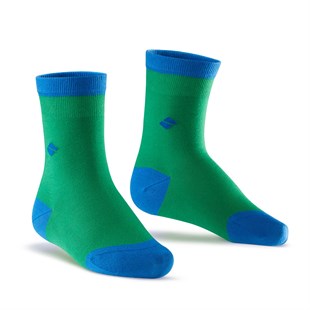 Koku Yapmayan Soket Kız Çocuk Yeşil Saks Gümüş Çorap